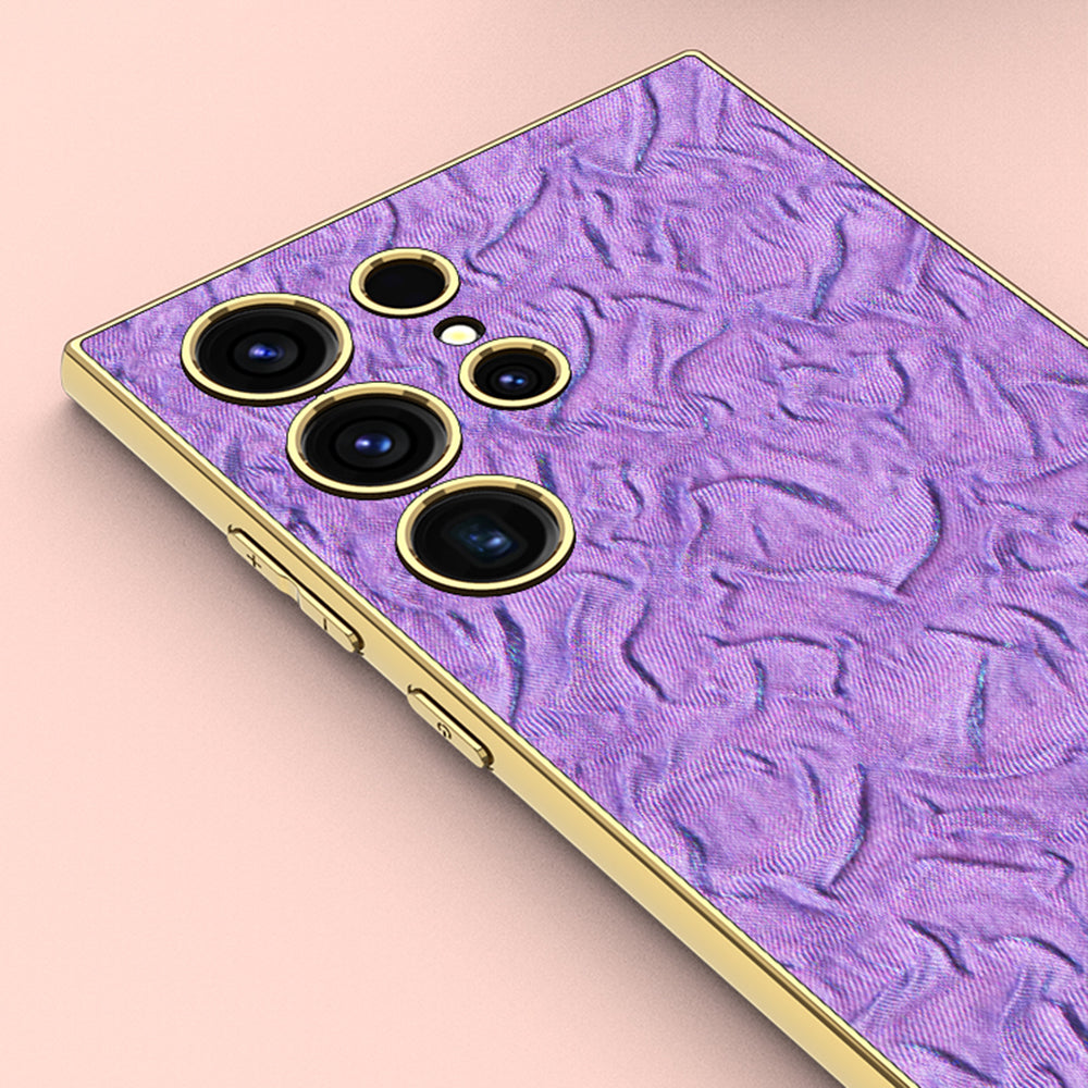 Pouzdro GKK Electroplate pro Samsung Galaxy S23 Ultra proti poškrábání PC TPU látkový kryt telefonu Pouzdro GKK Electroplate pro Samsung Galaxy S23 Ultra proti poškrábání PC TPU látkový kryt telefonu